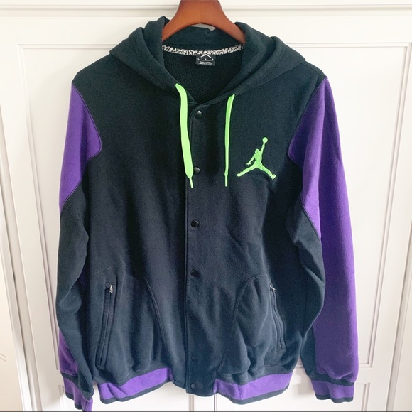 Jordan Jackets Coats Nike Jordan Varsity Jacket 2 Purpleblack Poshmark